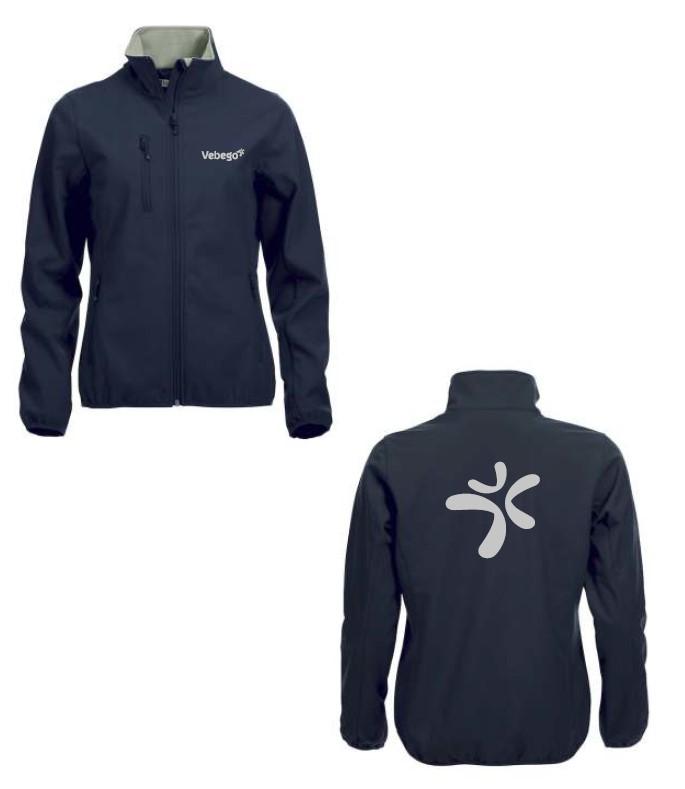 D.Softshell-Jacke, Basic Ladies, 0200915, Transfer "Vebego"